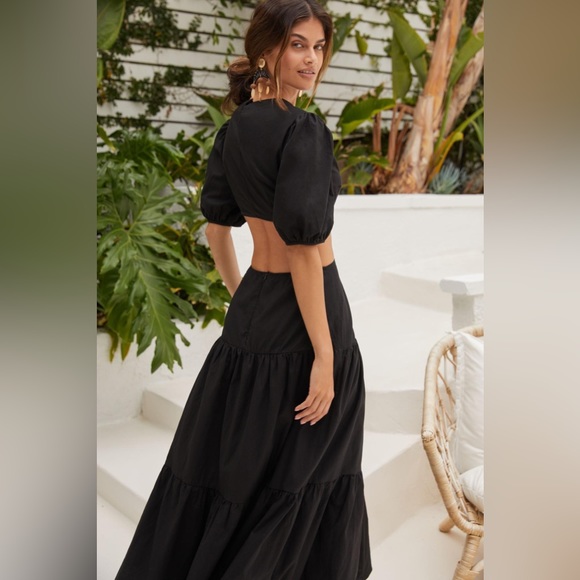 ✨ NWOT Anthropologie Paige Tiered Dress Sz M - Picture 8 of 9